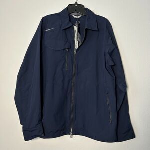 Zero Restriction Windbreaker Long‎ Sleeved Blue Golf Jacket